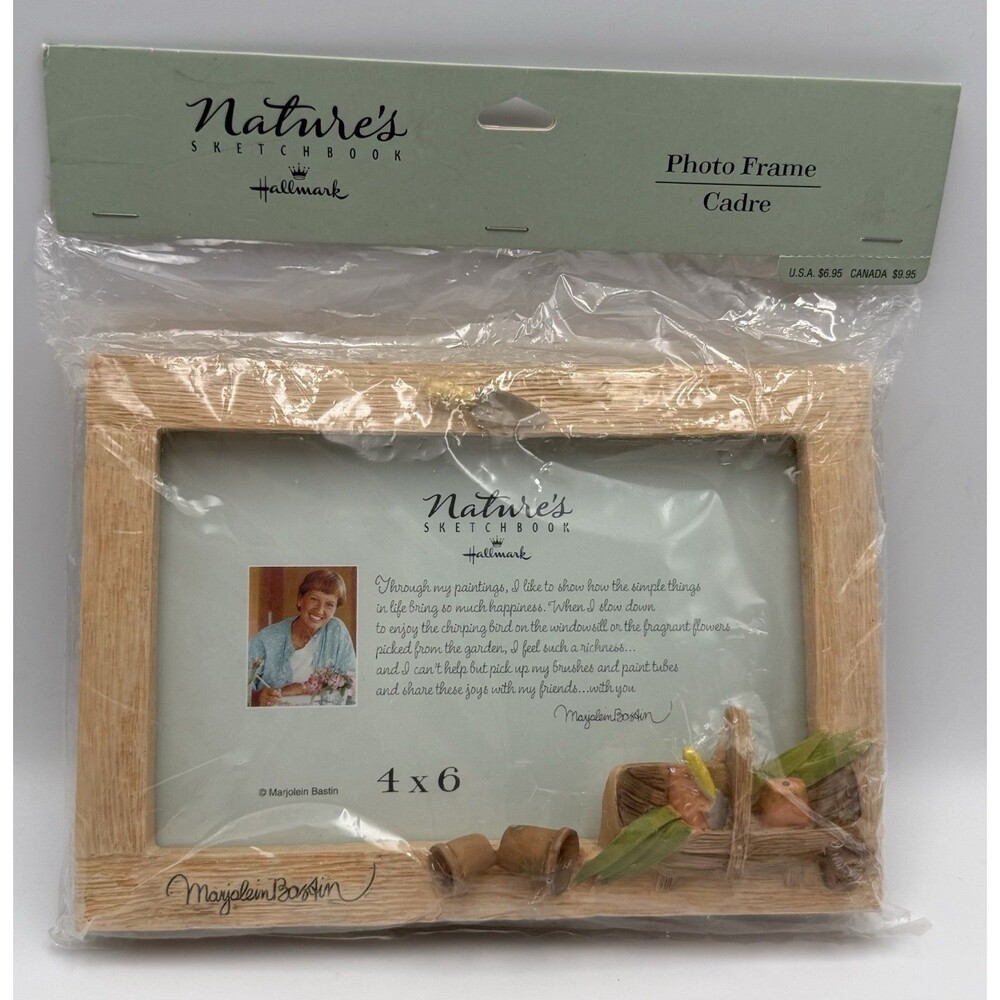 NEW Marjolein Bastin Nature's Sketchbook 4" x 6" Photo Frame ~ Gardening Frame